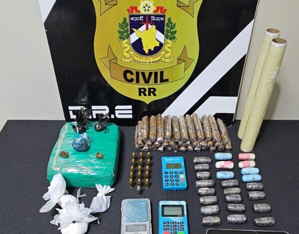 Dois homens são presos por envolvimento com o tráfico de drogas em Boa Vista