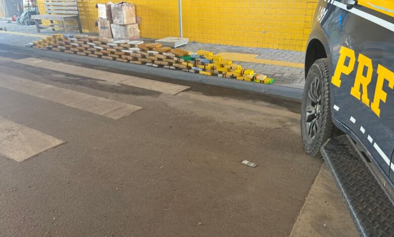 PRF apreende 100 kg de drogas escondidos em caminhão na BR-364 - Polícia