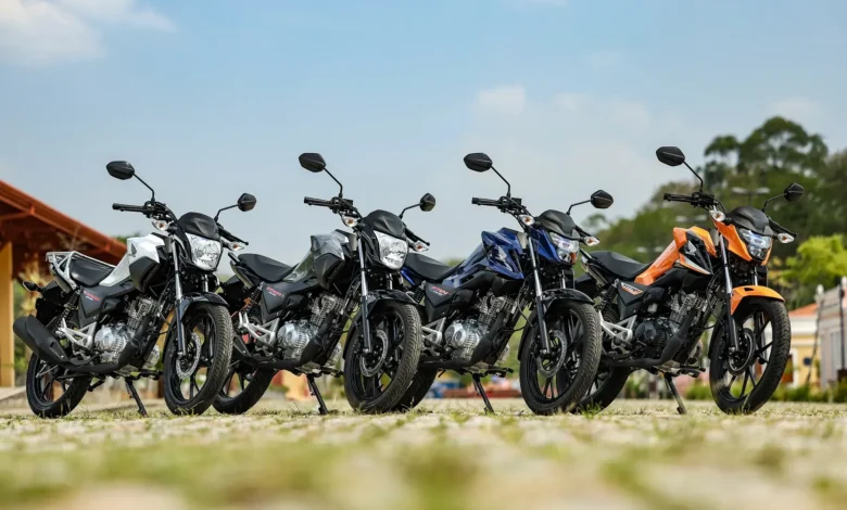 As motos mais vendidas até dia 12 de maio de 2025