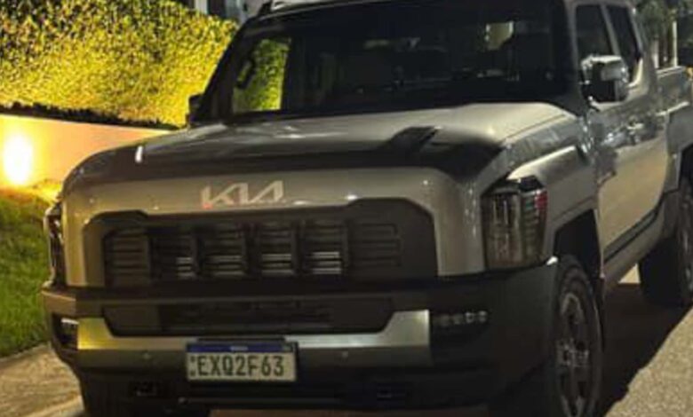 Kia Tasman é flagrada no Brasil e pode brigar com Ranger e cia