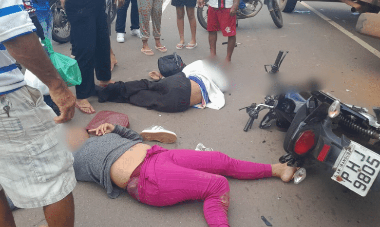 Adolescente de 15 anos morre e mãe fica ferida durante acidente de moto no AM