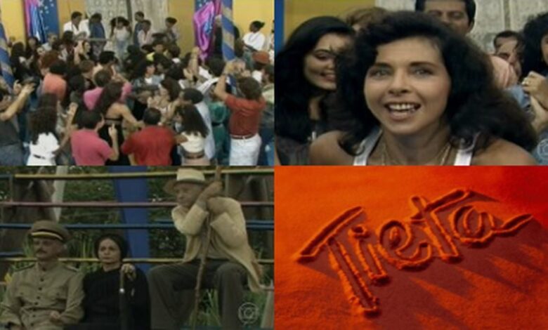 Cenas do último capítulo de Tieta. Foto: Reprodução/Globo