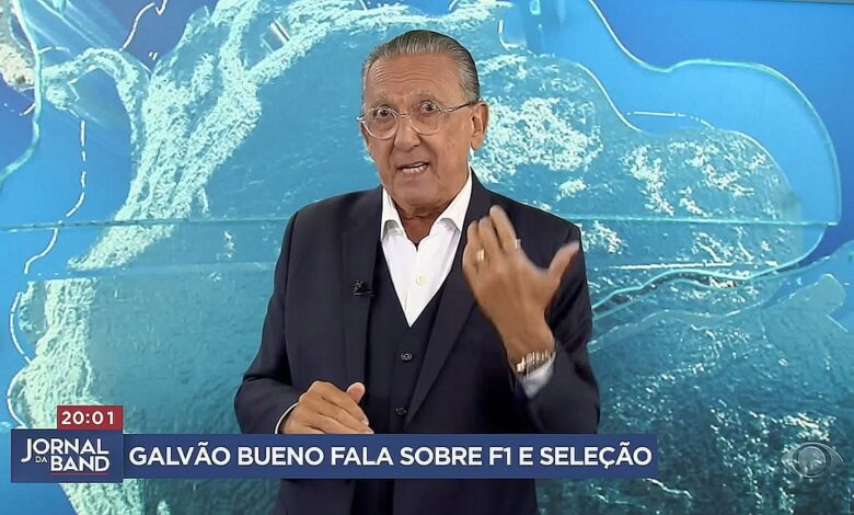 Galvão Bueno. Foto: Reprodução/Band