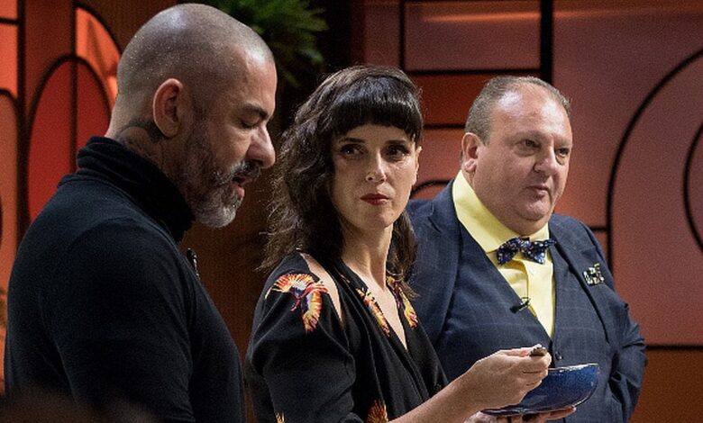 Henrique Fogaça, Helena Rizzo e Erick Jacquin. Foto: Carlos Reinis/Band