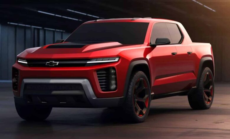 Chevrolet Montana 2025 vermelha parada
