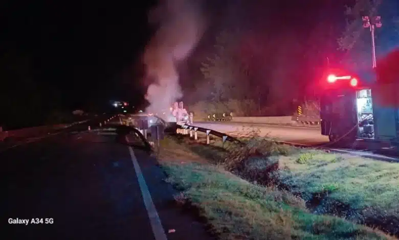 Acidente com caminhão-tanque aconteceu na madrugada desta sexta (30), na BR-369