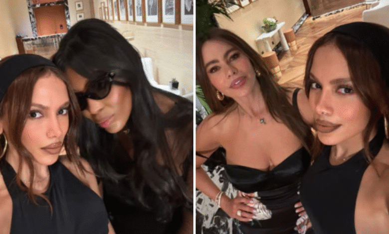 Anitta surge ao lado de Naomi Campbell e Sofía Vergara após infecção