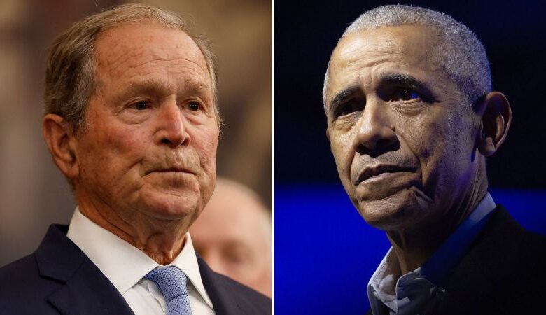 Bush and Obama fault Trump’s gutting of USAID on agency’s last day