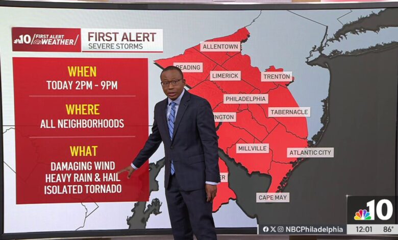 Tracking dangerous heat, severe storms – NBC10 Philadelphia