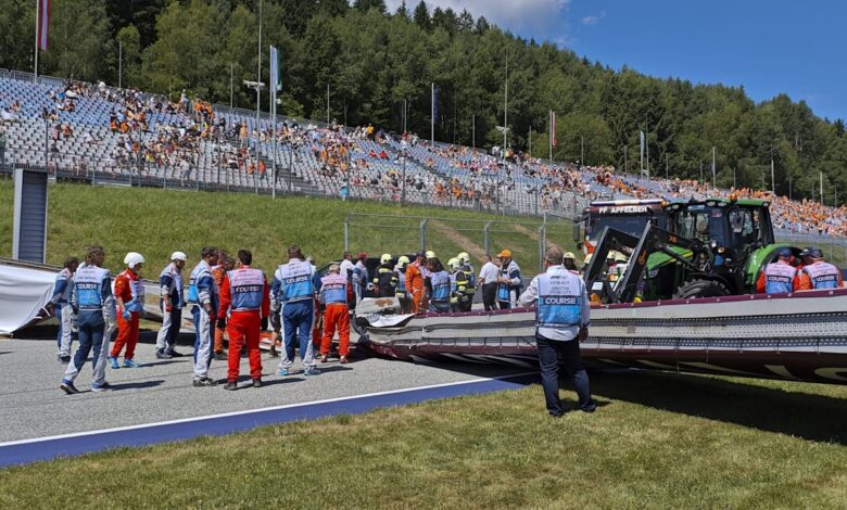 Formel 1: Brücke kracht kurz vor Rennen in Spielberg auf die Strecke | Sport