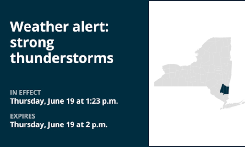 NY weather: Penny-sized hail forecast with thunderstorms in Ulster and Dutchess counties Thursday
