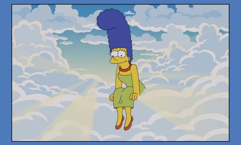 Marge Simpson in heaven in