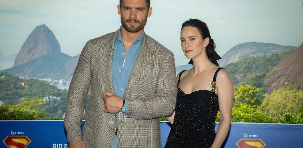 David Corenswet e Rachel Brosnahan no Rio de Janeiro para divulgação de