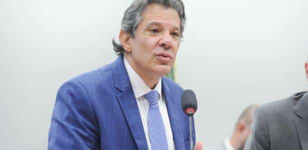 O ministro da Fazenda, Fernando Haddad