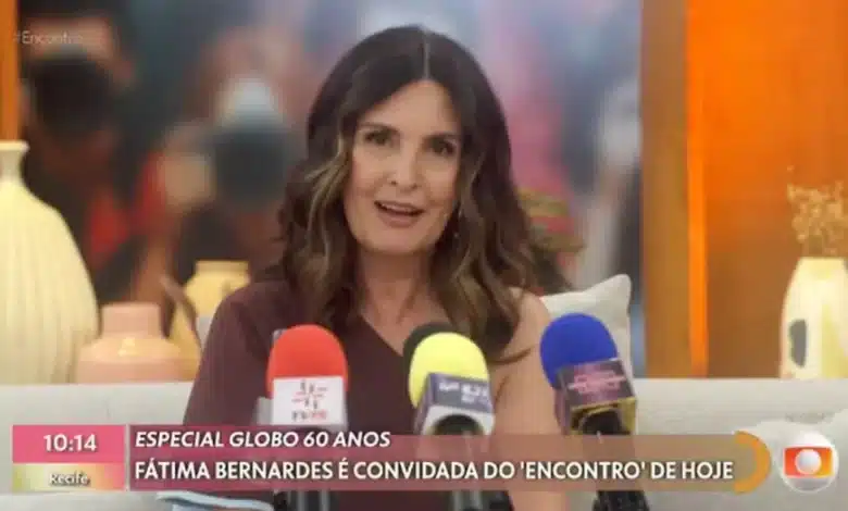 Fátima Bernardes. Foto: Reprodução/Encontro TV Globo