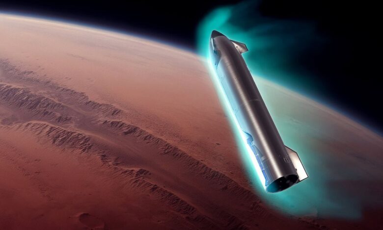 As missões a Marte com a Starship podem ser reduzidas a apenas três meses
