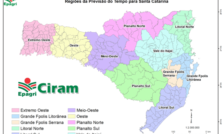 Previsão 5 dias – EPAGRI/CIRAM