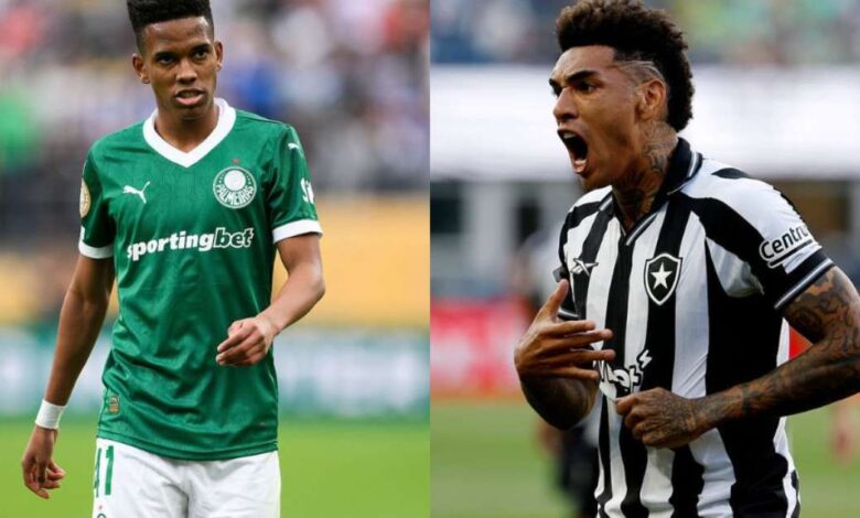 veja onde assistir aos jogos de Palmeiras e Botafogo nesta quinta