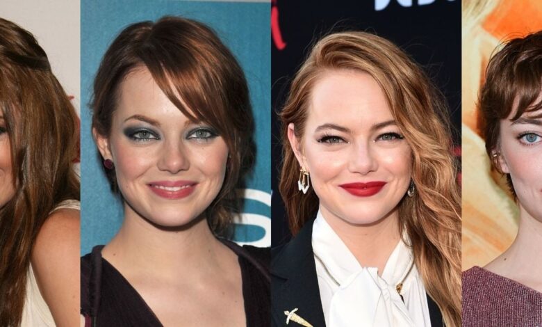 Emma Stone fez lifting facial? 35 fotos do antes e depois da atriz destacam mudança drástica na aparência em 19 anos