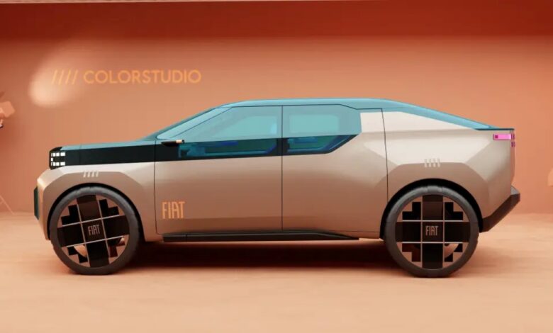 Novo Fiat Fastback é flagrado em testes na Europa com visual inspirado no Grande Panda