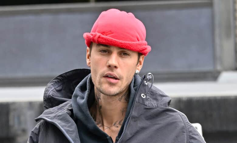 Justin Bieber is seen on April 15, 2025 in Los Angeles, California.