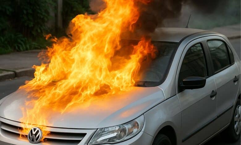40 carros pegaram fogo no pátio de Detran; veja quem se responsabiliza pelos danos e o que aconteceu nessa situação inusitada.