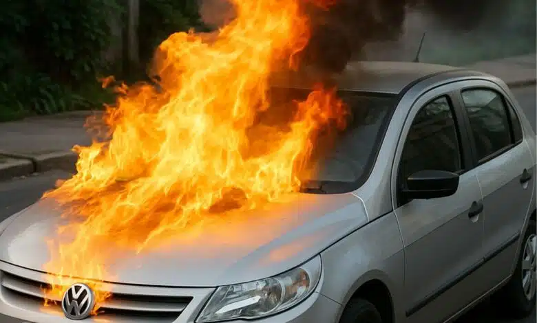 40 carros pegaram fogo no pátio de Detran; veja quem se responsabiliza pelos danos e o que aconteceu nessa situação inusitada.