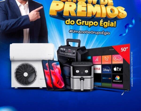 'Show de Prêmios': Grupo Égia lança superpromoção para celebrar primeiro aniversário
