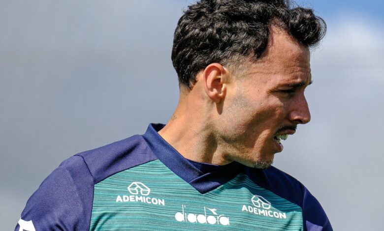 Zeca em treino do Coritiba