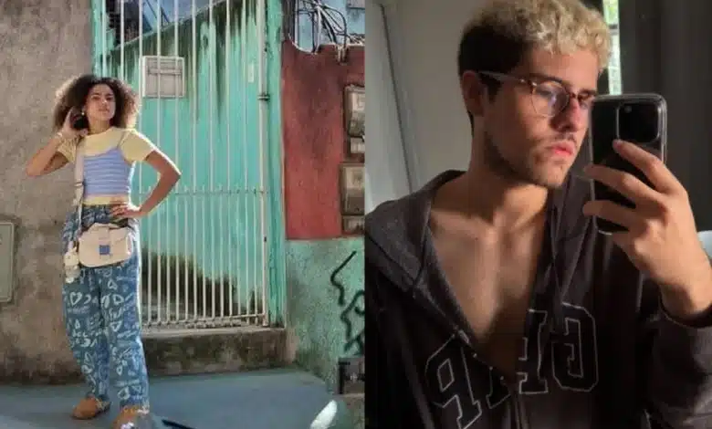 Alana Cabral e Paulo Mendes. Foto: Globo e Instagram