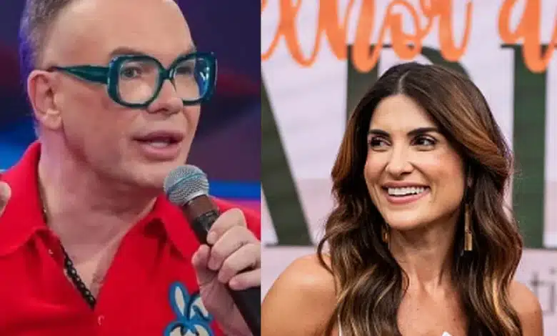 Felipeh Campos e Pâmela Lucciola. Foto: Reprodução SBT e Band