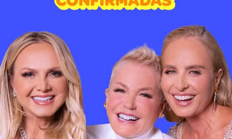 Eliana, Xuxa e Angélica. Foto: Reprodução/Globo