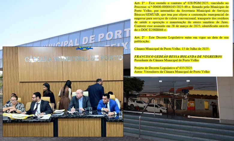 Câmara Municipal anula contrato emergencial de coleta de lixo firmado pela gestão Léo Moraes com a Amazon Fort - Geral
