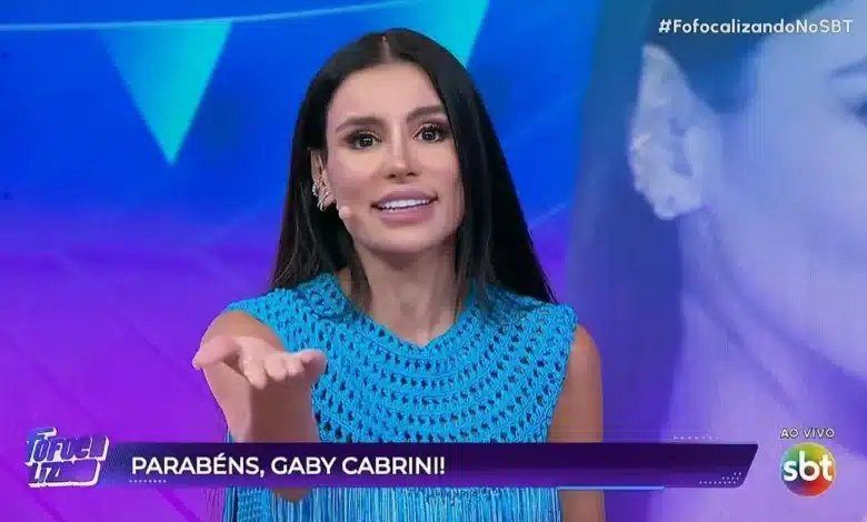 Gaby Cabrini. Foto: Reprodução/SBT