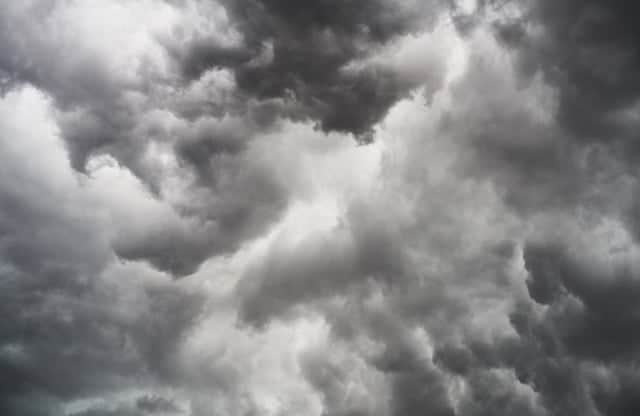 nuvens carregadas e frente fria em junho- previsão do tempo - região sul
