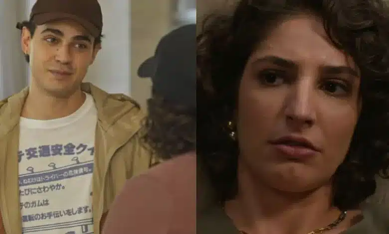 Caco (Pedro Alves) e Ayla (Bel Lima). Foto: Reprodução/Globo