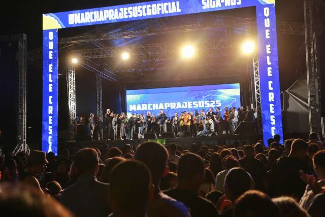Marcha para Jesus reúne 60 mil fiéis em Campo Grande