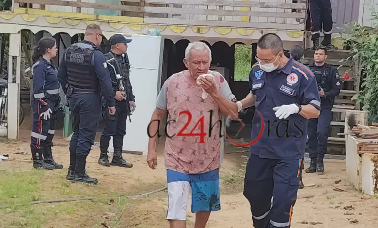 Padrasto é ferido por enteado ao defender esposa em Rio Branco | ac24horas