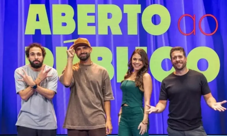 Elenco de Aberto ao Público. Foto: TV Globo/Daniela Toviansky