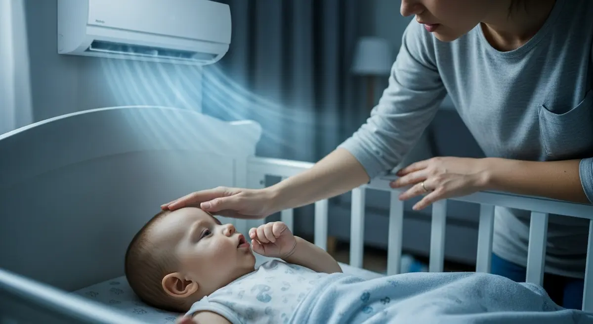 Ar condicionado piora a tosse do bebê? Mito?