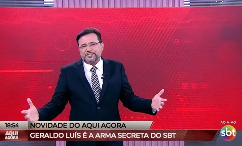 Geraldo Luis no Aqui Agora. Foto: Reprodução/SBT