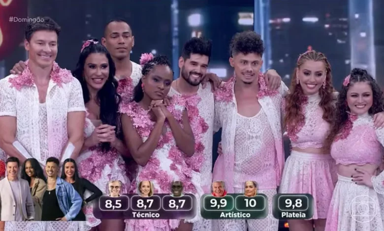 Grupo A na Dança dos Famosos 2025. Foto: Globo