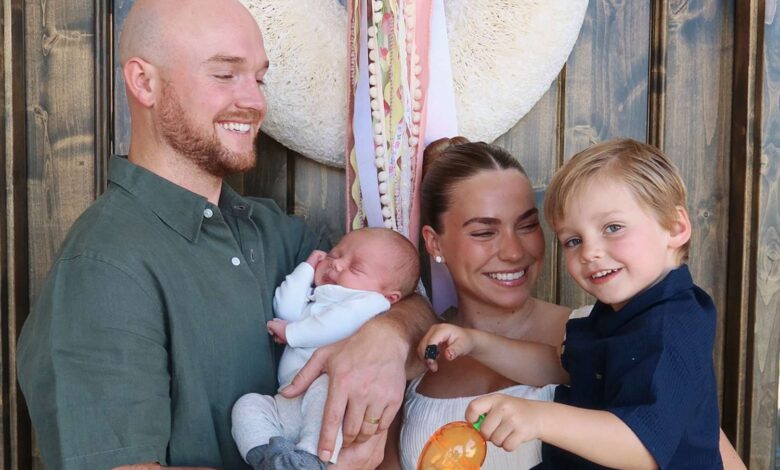 Emilie Kiser and her husband Brady Kiser with their two sons Trigg and Theodore in April 2025.