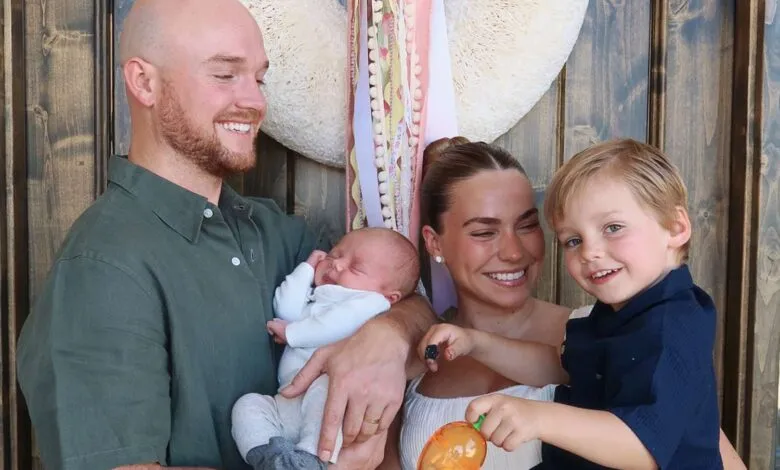 Emilie Kiser and her husband Brady Kiser with their two sons Trigg and Theodore in April 2025.