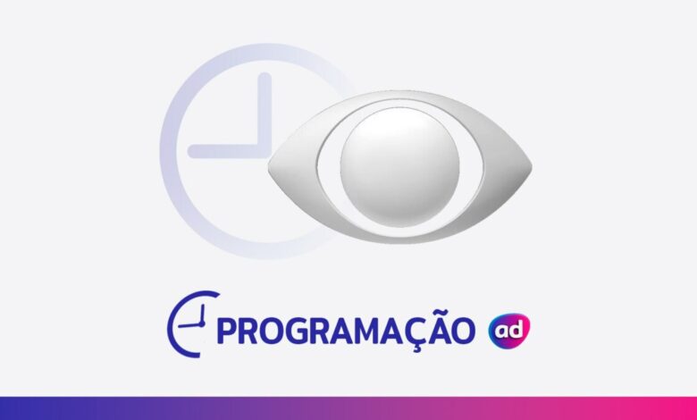 O logo da Band ao lado de um ícone de relógio, com o título