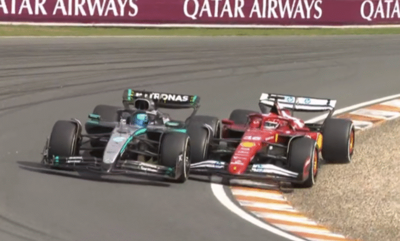 Charles Leclerc and George Russell face post-race investigation after latest clash