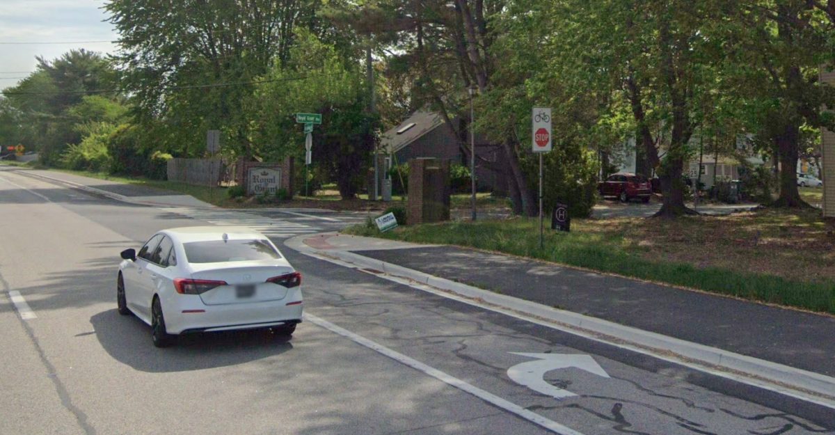 Google maps screenshot of West Lebanon Road at Royal Grant Way