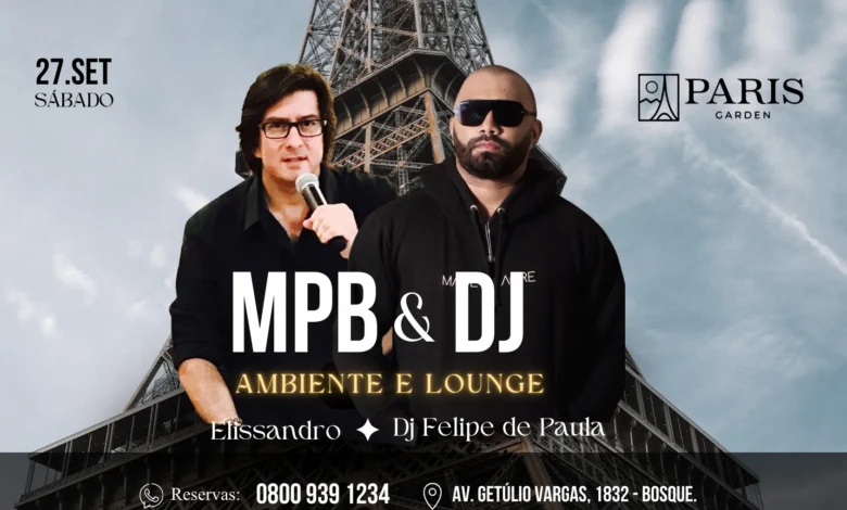 Paris Garden promove noite especial com MPB e DJ neste sábado | ac24horas