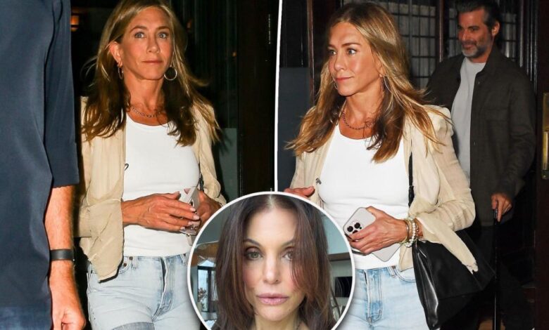 Jennifer Aniston and boyfriend Jim Curtis have NYC date night after Bethenny Frankel reveals she dated him first