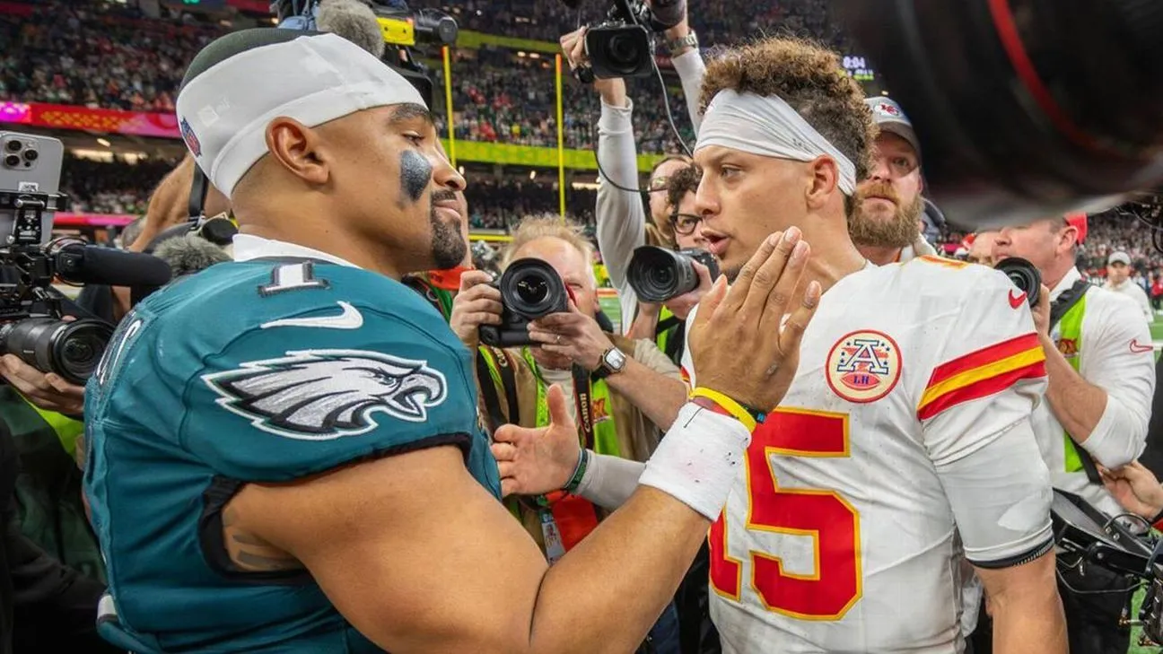 Eagles e Chiefs: atualizações ao vivo do rematch do Super Bowl LIX